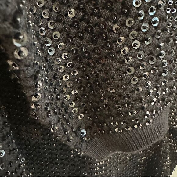 Marc By Marc Jacobs | XS | black open weave knit sequin Sweater - Picture 10 of 12
